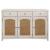 Kirby 3-drawer Wood Veneer Server with Adjustable Shelves