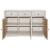 Kirby 3-drawer Wood Veneer Server with Adjustable Shelves