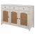 Kirby 3-drawer Wood Veneer Server with Adjustable Shelves