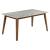 Everett Faux Marble Top Dining Table