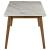Everett Faux Marble Top Dining Table