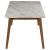 Everett Faux Marble Top Dining Table