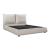 Linna Chenille California King Platform Bed
