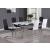 Pauline Glass Rectangular Dining Table with Chrome Legs
