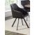 Arika Leatherette Channeled Back Swivel Dining Chair
