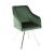Arika Fabric/Leatherette Channeled Back Swivel Dining Chair