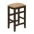 Gabriel Microfiber Backless Counter Height Stool with Wood Base