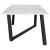 Mayer  Faux White Marble Top Rectangular Dining Table