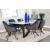 Mayer  Faux White Marble Top Rectangular Dining Table