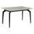 Mina Rectangular Ceramic Dining Table with Walnut Veneer Extension Leaf 