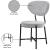 Allure Boucle Fabric Dining Chair