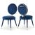 Brandy Dining Chair with Iron Metal Frame