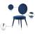 Brandy Dining Chair with Iron Metal Frame