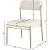 Carly Boucle Fabric & Faux Leather Dining Chair