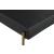 Carly Boucle Fabric & Faux Leather Counter Stool with Brushed Brass Frame