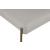 Carly Boucle Fabric & Faux Leather Counter Stool with Brushed Brass Frame