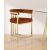 Marcello Velvet Counter Stool with Brushed Brass Frame