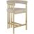 Marcello Velvet Counter Stool with Brushed Brass Frame