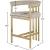 Marcello Velvet Counter Stool with Brushed Brass Frame