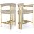 Marcello Velvet Counter Stool with Brushed Brass Frame