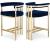 Marcello Velvet Counter Stool with Brushed Brass Frame