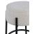 Avalon Boucle Fabric Counter Stool with Matte Black Iron Frame