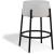 Avalon Boucle Fabric Counter Stool with Matte Black Iron Frame