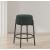 Avalon Boucle Fabric Counter Stool with Matte Black Iron Frame