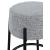 Avalon Boucle Fabric Counter Stool with Matte Black Iron Frame