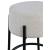 Avalon Boucle Fabric Bar Stool with Matte Black Iron Frame