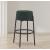 Avalon Boucle Fabric Bar Stool with Matte Black Iron Frame