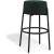 Avalon Boucle Fabric Bar Stool with Matte Black Iron Frame