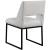 Jayce Boucle Fabric Dining Chair with Matte Black Iron Base
