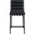 Burke Boucle Fabric Counter Stool with Matte Black Metal Frame