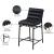 Burke Boucle Fabric Counter Stool with Matte Black Metal Frame