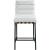 Burke Boucle Fabric Counter Stool with Matte Black Metal Frame