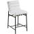 Burke Boucle Fabric Counter Stool with Matte Black Metal Frame