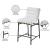 Burke Boucle Fabric Counter Stool with Matte Black Metal Frame