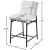 Burke Boucle Fabric Counter Stool with Matte Black Metal Frame