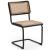 Kano Rattan Dining Chair with Black Powder Coated Metal Frame