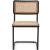 Kano Rattan Dining Chair with Black Powder Coated Metal Frame