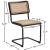 Kano Rattan Dining Chair with Black Powder Coated Metal Frame