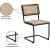 Kano Rattan Dining Chair with Powder Coated Metal Frame