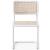 Kano Rattan Dining Chair with Black Powder Coated Metal Frame