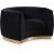 Julian Velvet Chair with Gold Stainless Steel Base