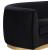 Julian Velvet Loveseat with Gold Stainless Steel Base