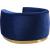 Julian Velvet Chair with Gold Stainless Steel Base