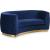 Julian Velvet Loveseat with Stainless Steel Base