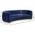 Julian Velvet Sofa with Gold Stainless Steel Base