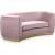 Julian Velvet Loveseat with Gold Stainless Steel Base
